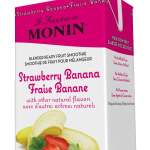 Monin Fruit Smoothie Mix Strawberry Banana 46 oz Carton