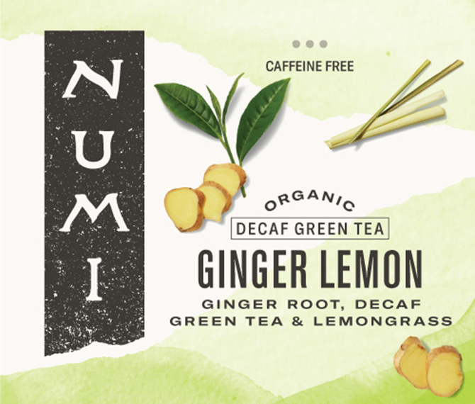 Numi Organic Decaffeinated Ginger Lemon 100 ct