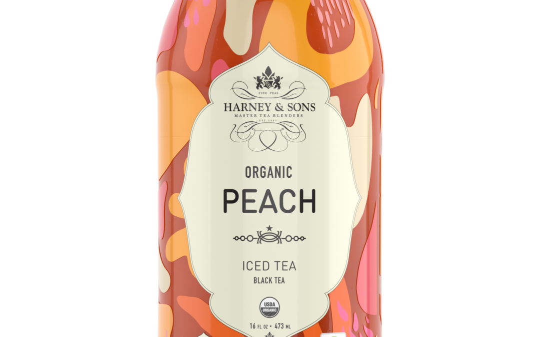 Harney & Sons Organic Peach Iced Tea 12 – 16 oz Bottles