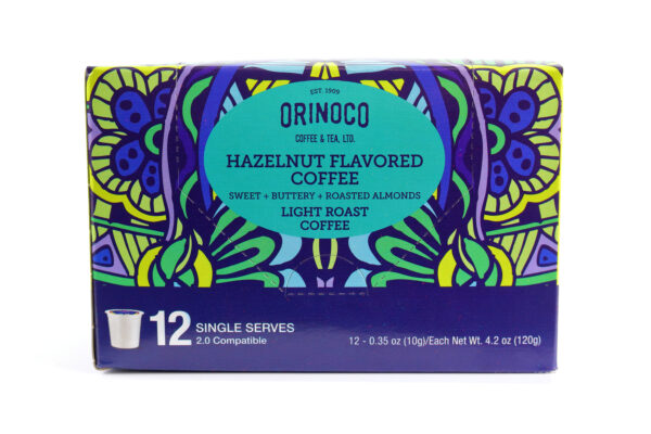 Orinoco Hazelnut Flavored Coffee Single Serve 12ct