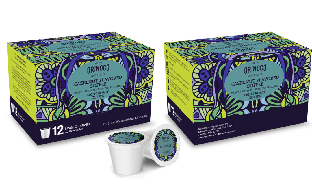 Orinoco Hazelnut Flavored Coffee Single Serve 12ct
