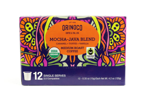 Orinoco Organic Fair Trade Mocha-Java Blend Single Serve 12ct
