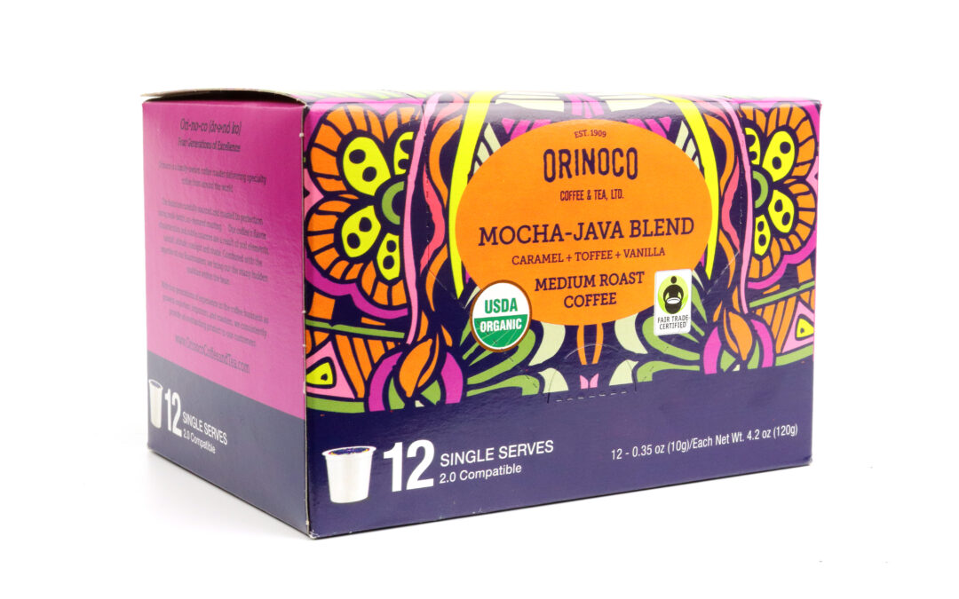 Orinoco Organic Fair Trade Mocha-Java Blend Single Serve 12ct