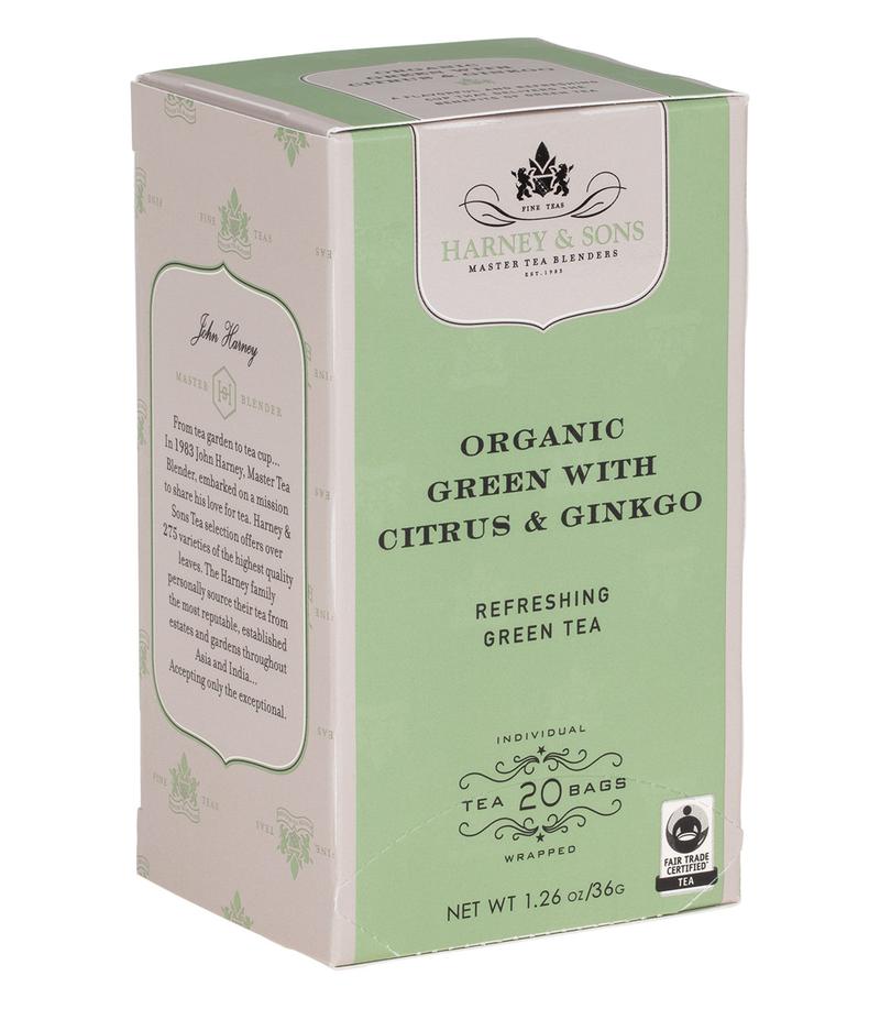 Harney & Sons Organic Green with Citrus & Ginkgo Tea