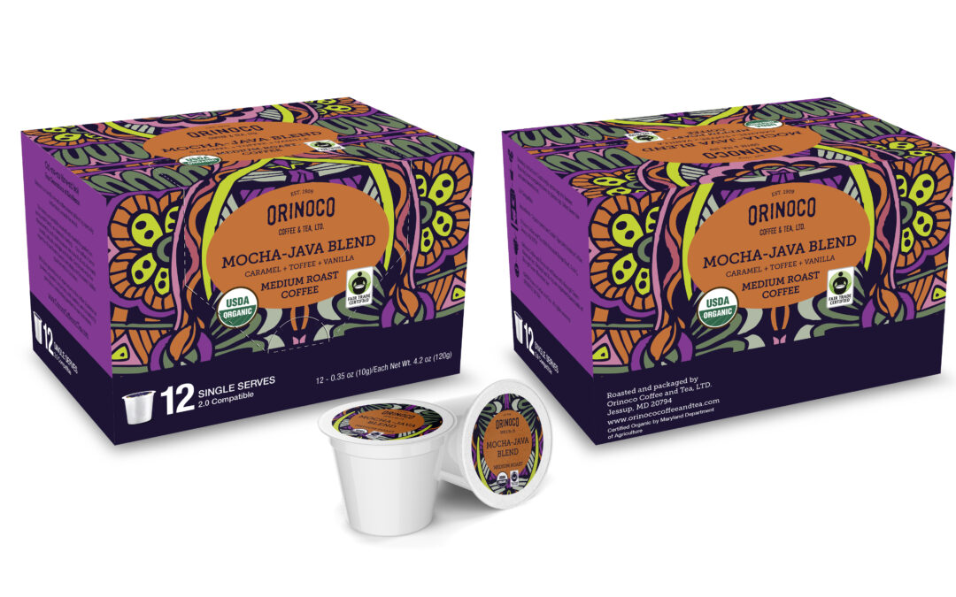 Orinoco Organic Fair Trade Mocha-Java Blend Single Serve 12ct
