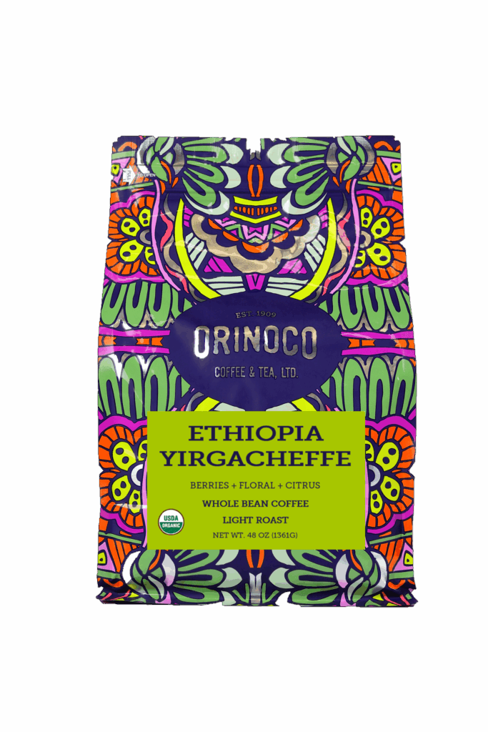 Orinoco Organic Ethiopian Yirgacheffe 3lb bag, Light Roast, Whole
