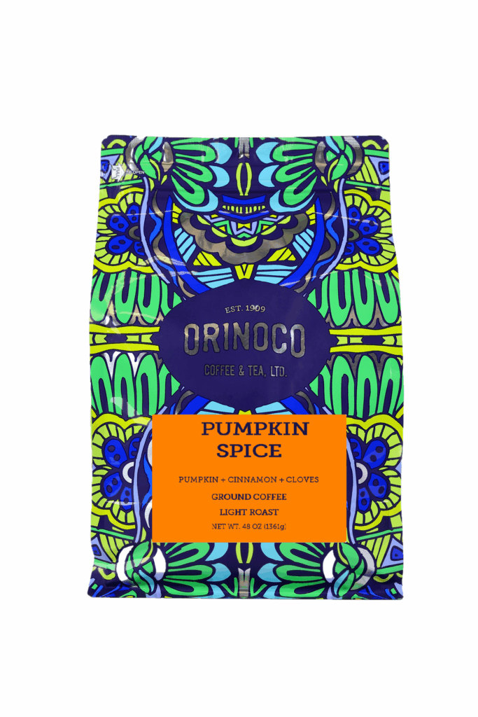 Orinoco Pumpkin Spice Flavored Coffee 3lb bag, Light Roast, Ground