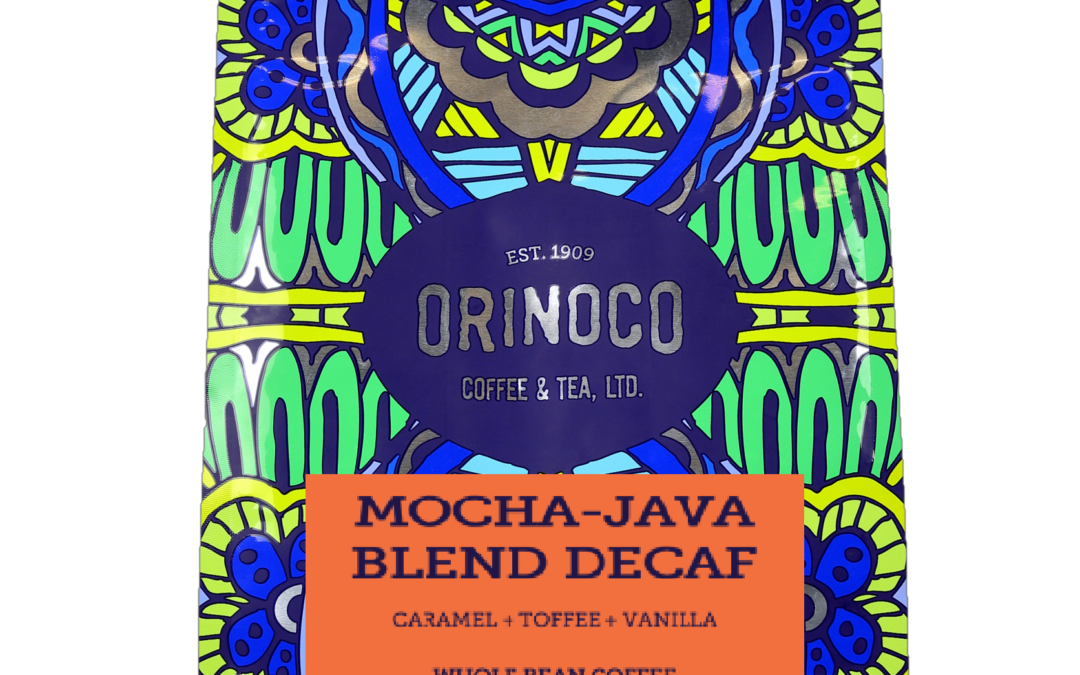 Orinoco Decaf Mocha Java Blend 3lb bag, Medium Roast, Whole Bean Coffee 100% Arabica Beans